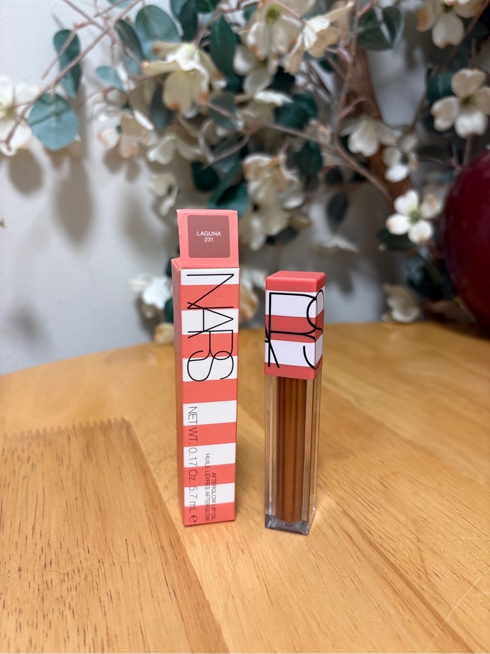 NARS Afterglow Lip Oil, Limited Edition Laguna 231, Full Sz 0.17oz,AUTHENTIC,New